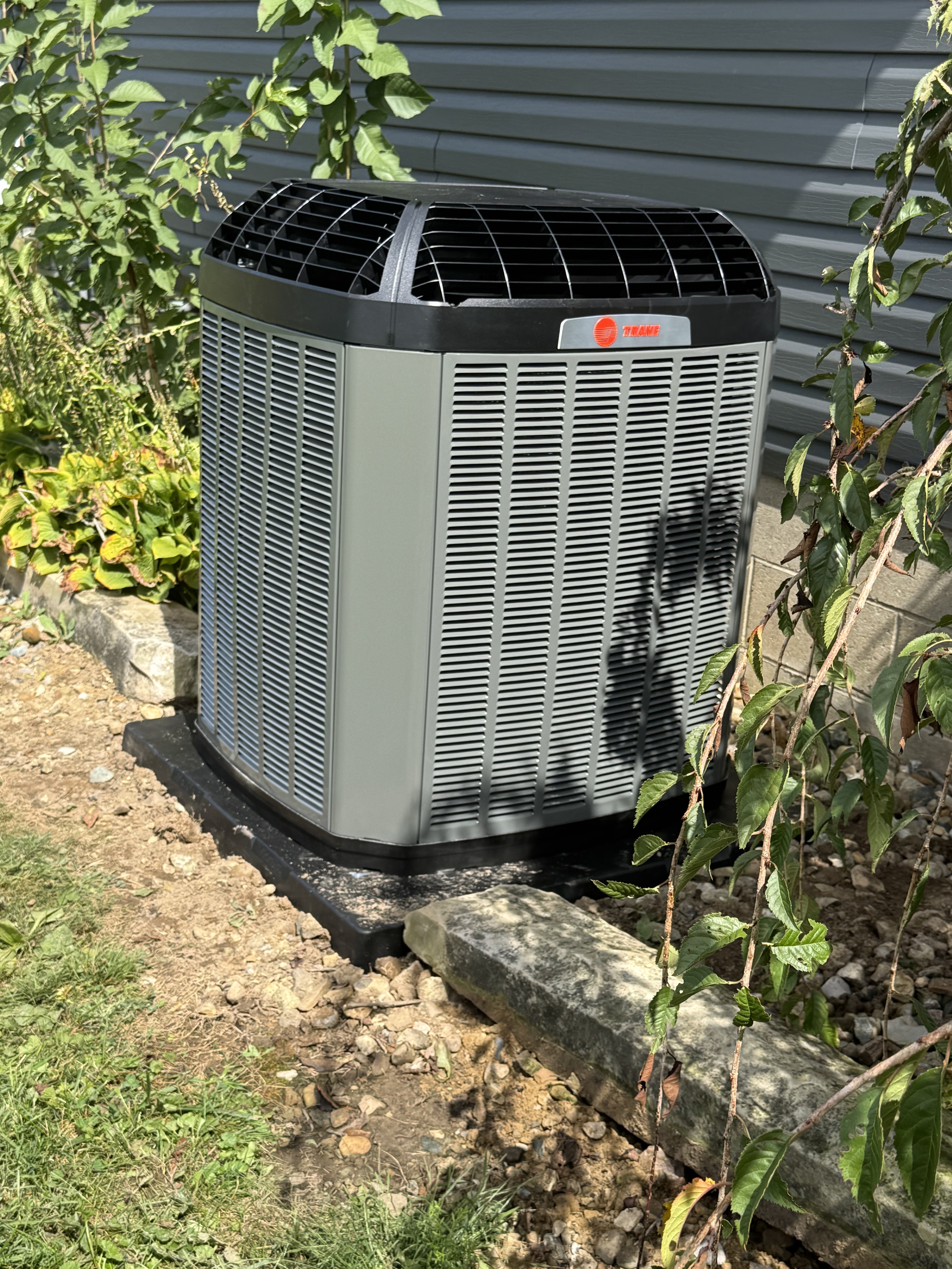 Trane 16 SEER2 air conditioner installed at a Fredericktown, Ohio home
