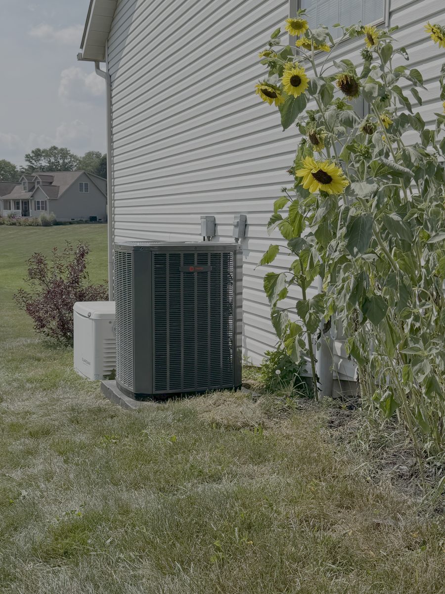 Trane 17 SEER air conditioner installed by Advantage Air in Danville, Ohio